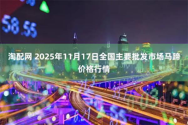 淘配网 2025年11月17日全国主要批发市场马蹄价格行情