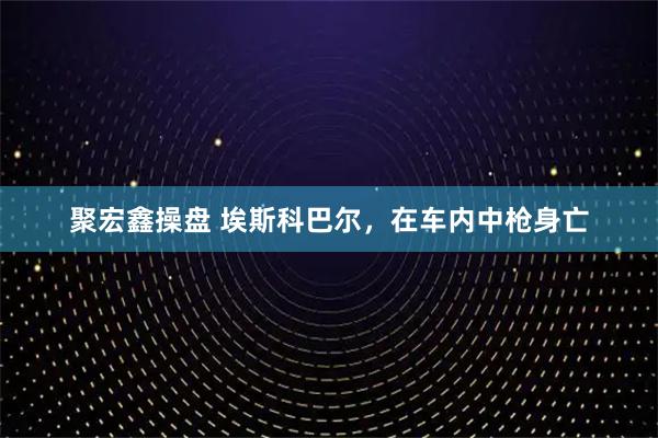 聚宏鑫操盘 埃斯科巴尔，在车内中枪身亡